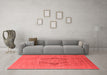 Industrial Red Washable Rugs