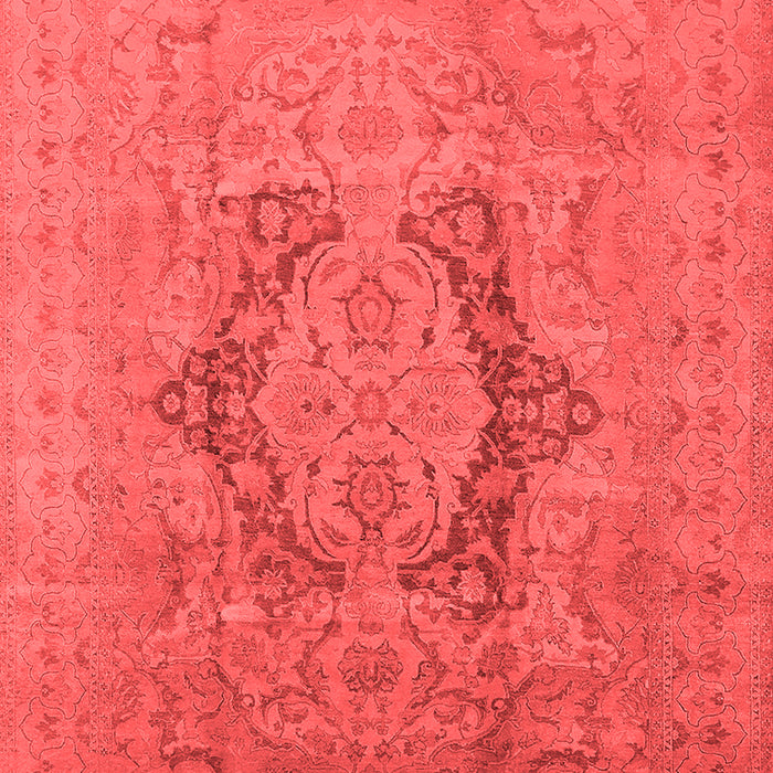 Machine Washable Oriental Red Industrial Rug, wshurb3026red