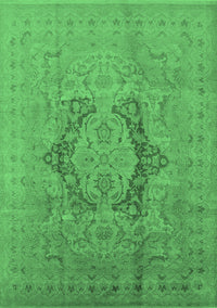 Oriental Emerald Green Industrial Rug, urb3026emgrn