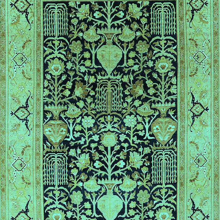 Oriental Turquoise Industrial Rug, urb3027turq