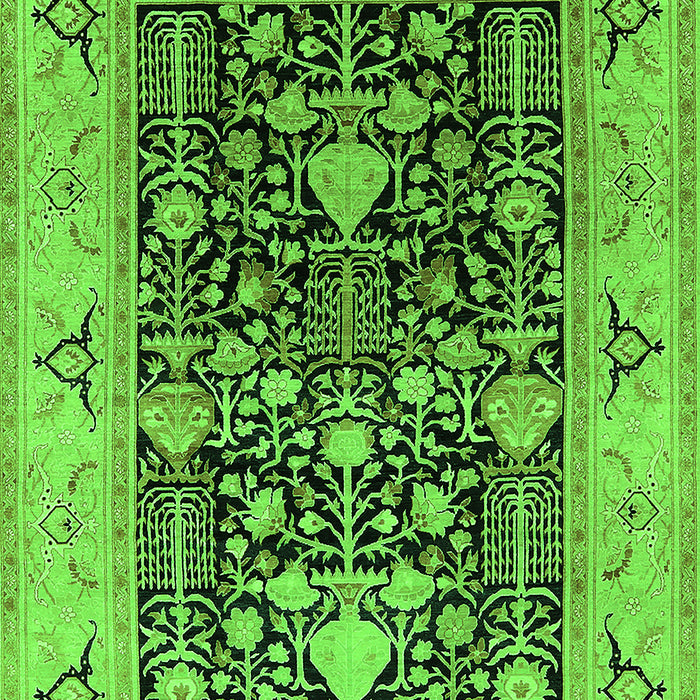 Oriental Green Industrial Rug, urb3027grn