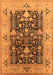 Machine Washable Oriental Orange Industrial Area Rugs, wshurb3027org