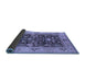 Sideview of Oriental Blue Industrial Rug, urb3027blu