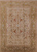 Mid-Century Modern Light Copper Gold Oriental Rug, urb3028