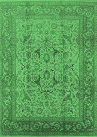 Oriental Emerald Green Industrial Rug, urb3028emgrn