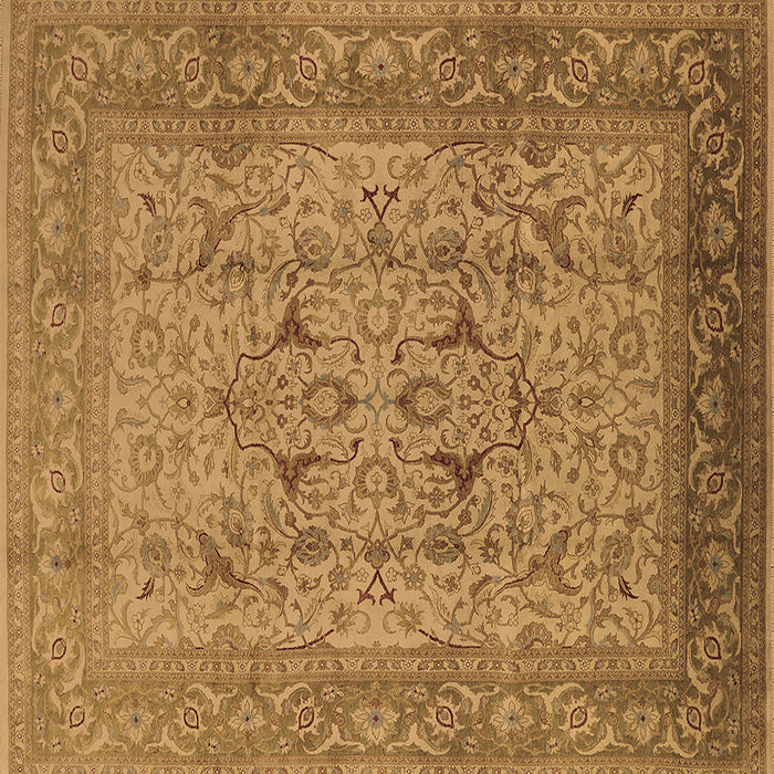 Square Oriental Brown Industrial Rug, urb3028brn