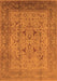 Oriental Orange Industrial Rug, urb3028org