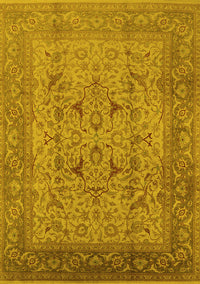 Oriental Yellow Industrial Rug, urb3028yw