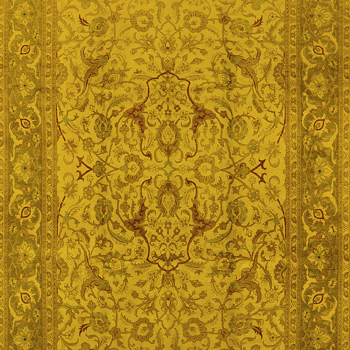 Oriental Yellow Industrial Rug, urb3028yw
