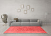 Industrial Red Washable Rugs