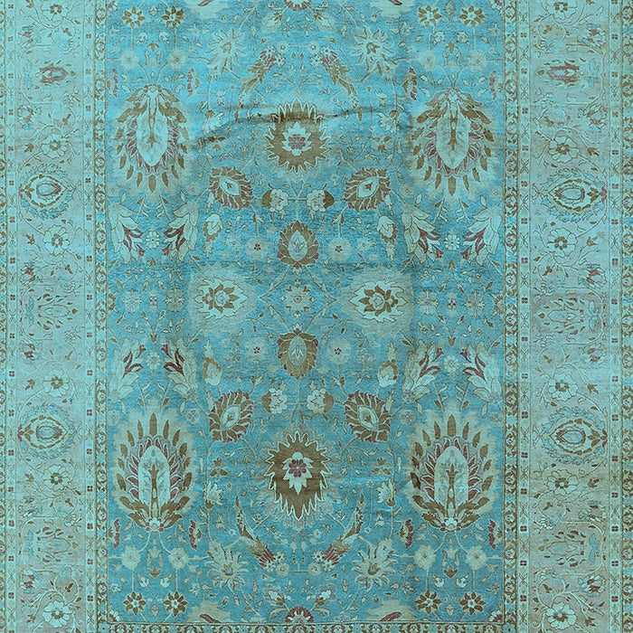 Oriental Light Blue Industrial Rug, urb3029lblu