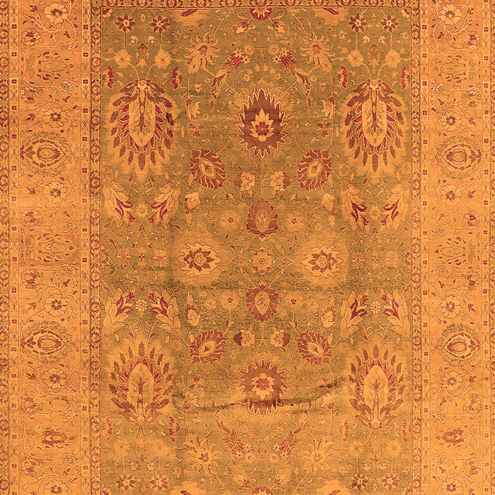 Machine Washable Oriental Orange Industrial Area Rugs, wshurb3029org