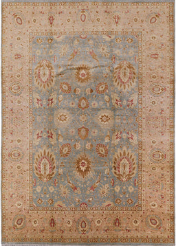 Mid-Century Modern Gold Brown Oriental Rug, urb3029