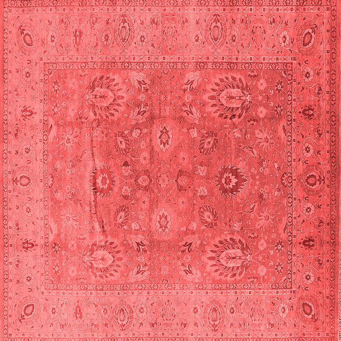 Machine Washable Oriental Red Industrial Rug, wshurb3029red