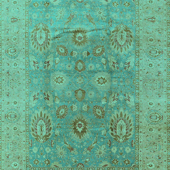Oriental Turquoise Industrial Rug, urb3029turq