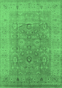 Oriental Emerald Green Industrial Rug, urb3029emgrn