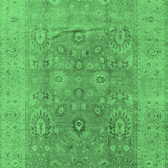 Oriental Emerald Green Industrial Rug, urb3029emgrn