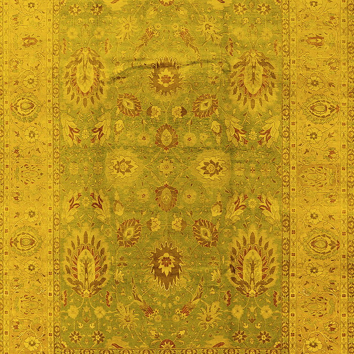 Oriental Yellow Industrial Rug, urb3029yw