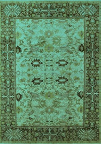 Oriental Turquoise Industrial Rug, urb3030turq