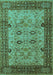 Oriental Turquoise Industrial Rug, urb3030turq