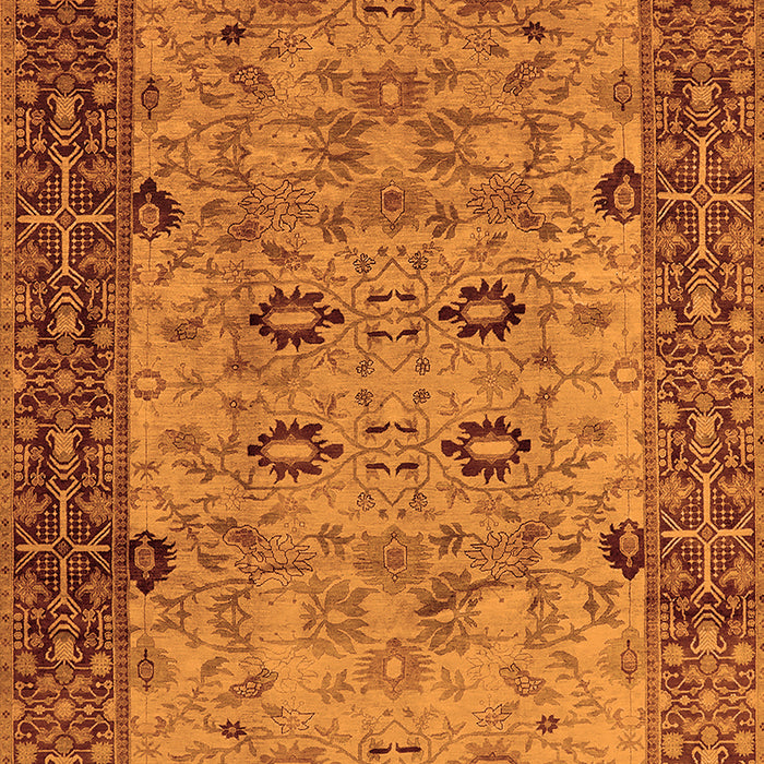 Machine Washable Oriental Orange Industrial Area Rugs, wshurb3030org