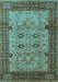 Oriental Light Blue Industrial Rug, urb3030lblu