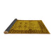 Sideview of Oriental Yellow Industrial Rug, urb3030yw