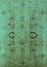 Oriental Turquoise Industrial Rug, urb3031turq