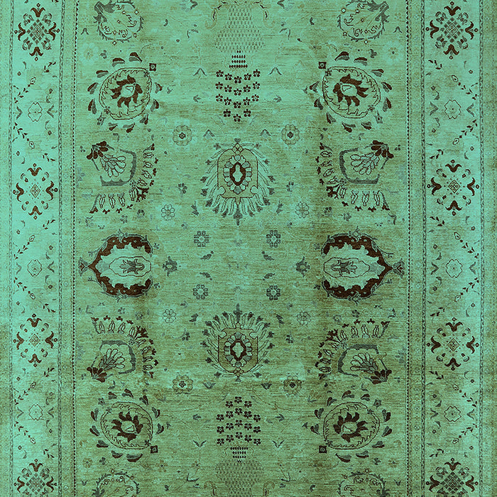 Oriental Turquoise Industrial Rug, urb3031turq