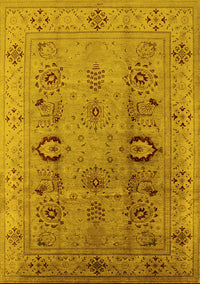 Oriental Yellow Industrial Rug, urb3031yw