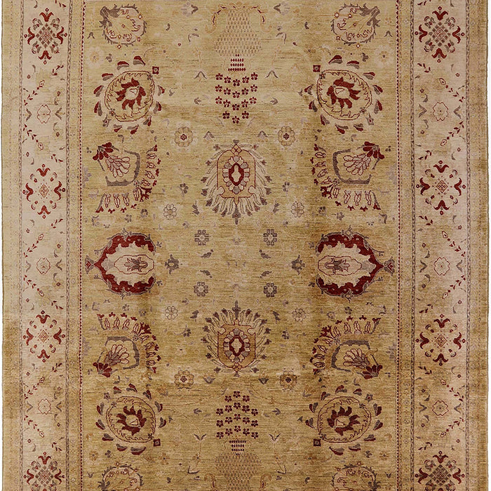 Mid-Century Modern Brown Sand Brown Oriental Rug, urb3031