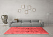 Industrial Red Washable Rugs