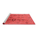 Industrial Red Washable Rugs