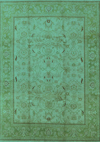 Oriental Turquoise Industrial Rug, urb3032turq