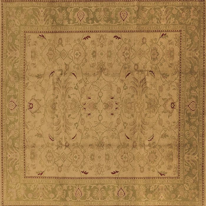Square Oriental Brown Industrial Rug, urb3032brn