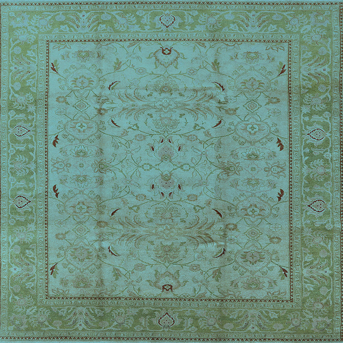 Square Oriental Light Blue Industrial Rug, urb3032lblu