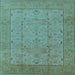 Square Oriental Light Blue Industrial Rug, urb3032lblu