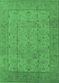 Oriental Emerald Green Industrial Rug, urb3032emgrn