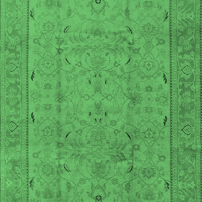 Oriental Emerald Green Industrial Rug, urb3032emgrn