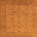 Square Oriental Orange Industrial Rug, urb3032org