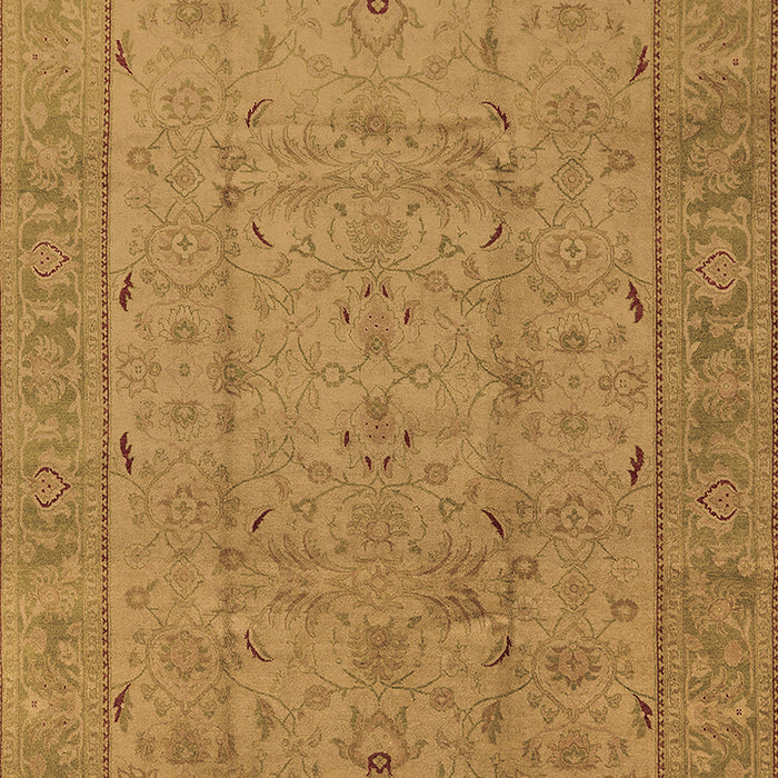Machine Washable Oriental Brown Industrial Rug, wshurb3032brn