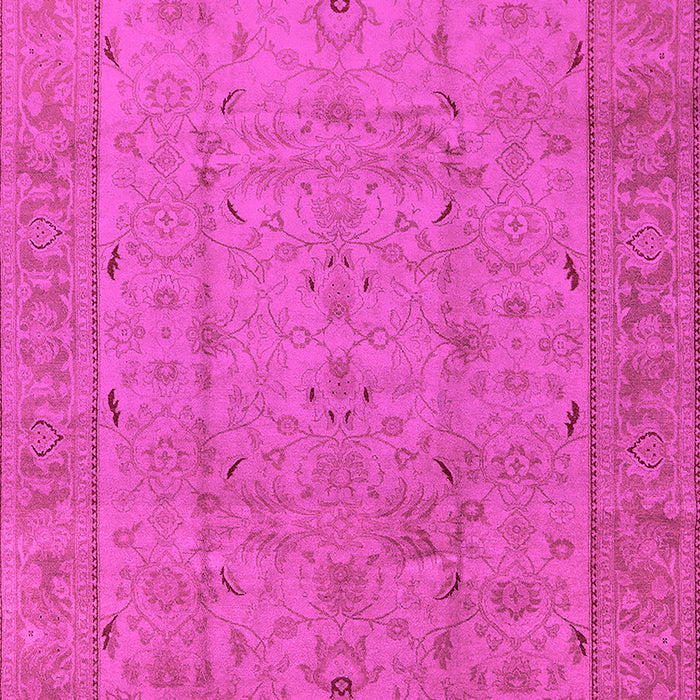 Machine Washable Oriental Pink Industrial Rug, wshurb3032pnk