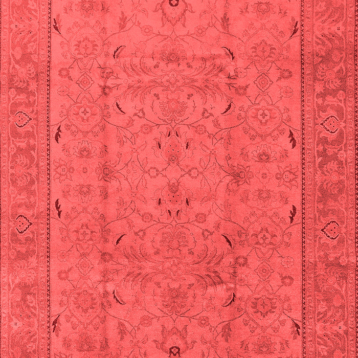 Machine Washable Oriental Red Industrial Rug, wshurb3032red