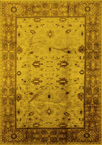 Oriental Yellow Industrial Rug, urb3033yw