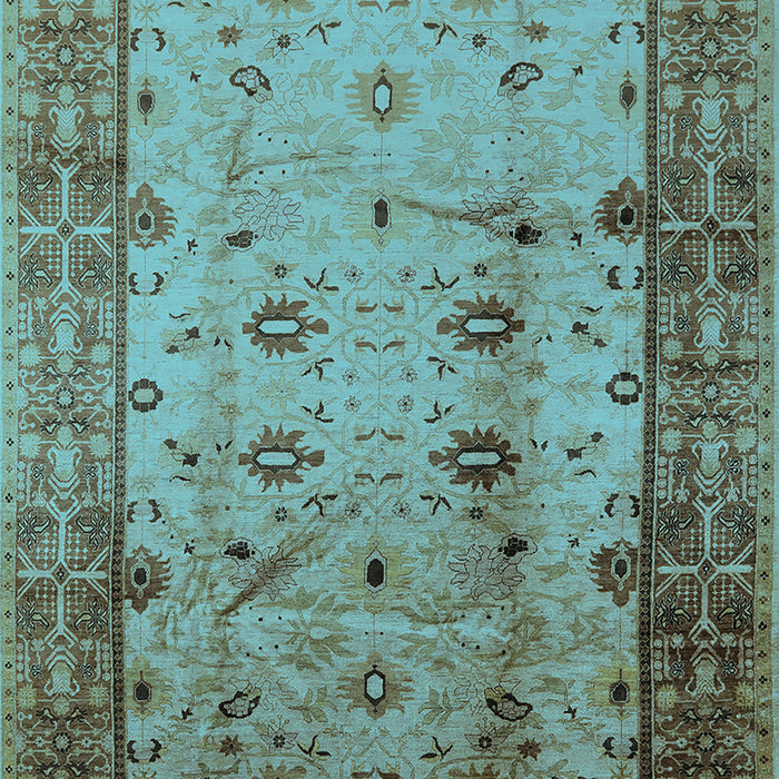 Oriental Light Blue Industrial Rug, urb3033lblu