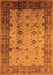 Machine Washable Oriental Orange Industrial Area Rugs, wshurb3033org