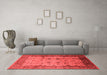 Industrial Red Washable Rugs