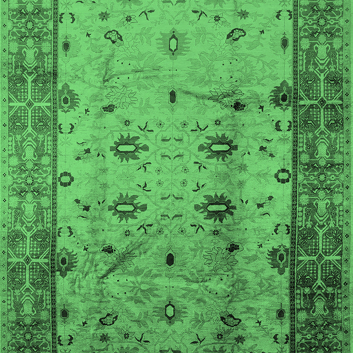 Oriental Emerald Green Industrial Rug, urb3033emgrn