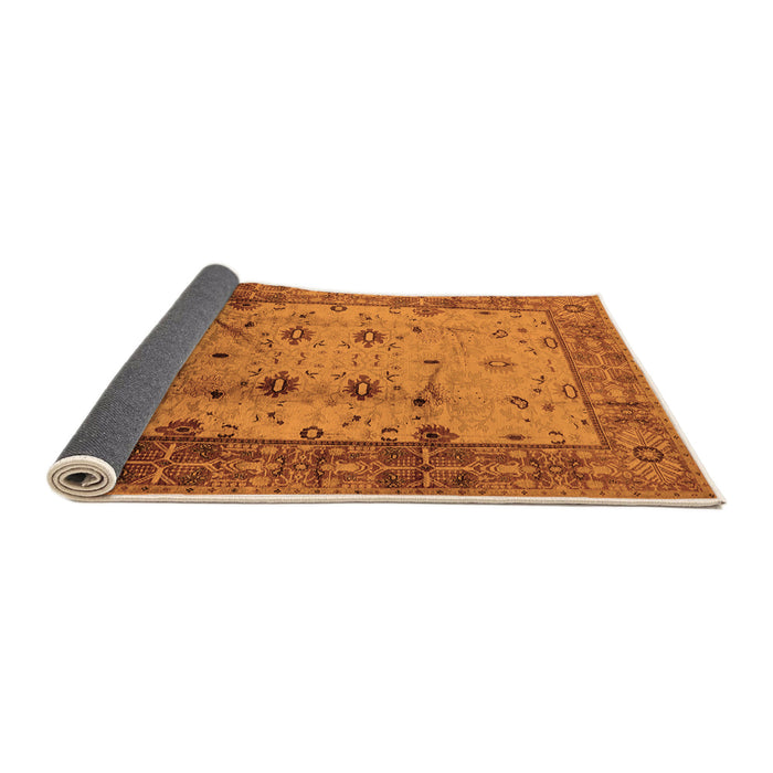 Sideview of Oriental Orange Industrial Rug, urb3033org