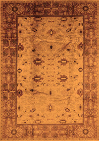 Oriental Orange Industrial Rug, urb3033org